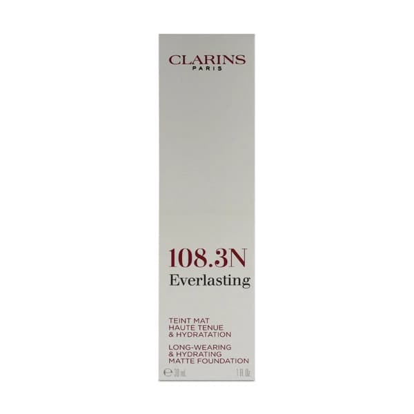 Clarins Hydrating Matte Foundation Long-Everlasting 108.3N Organza 30ml