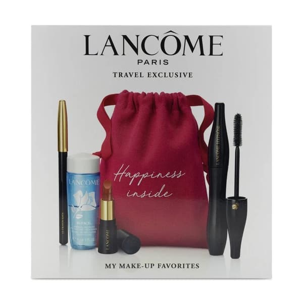 Lancome Hypnose Black Mascara Travel Set L’Absolu Lipstick Bi Facil