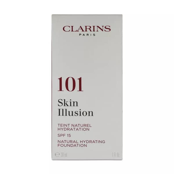 Clarins Skin Illusion Natural Hydrating Foundation SPF15 101 Linen 30ml