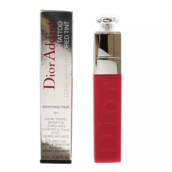 Dior Addict Red Lipstick Lip Tint Tattoo 761 Natural Cherry Lip Stick