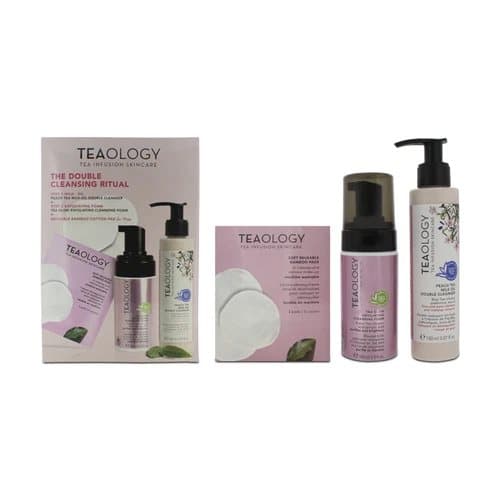Teaology Cleansing Foam100ml Oil Cleanser 150ml Reusable PAds x 3 Skincare Set