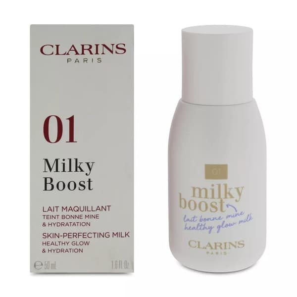 Clarins Milky Boost Skin Perfecting Milk Foundation 50ml Milk Cream 01