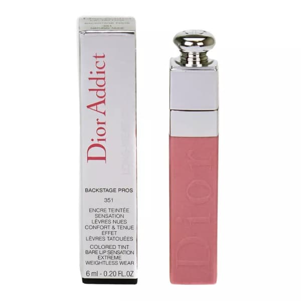 Dior Pink Nude Lipstick Addict Lip Tattoo 351 Natural Nude Lip Tint Makeup