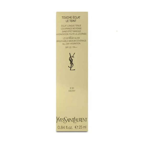 Yves Saint Laurent Touche ÉClat Le Teint 24H-Wear Glow Foundation B90 Ebony
