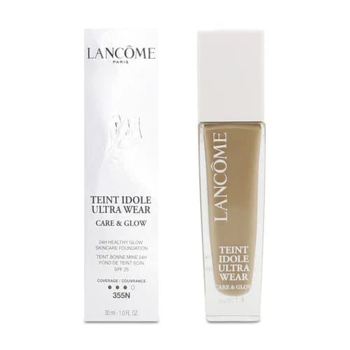 Lancome 30ml Teint Idole Ultra Wear Care & Glow Serum 24H-Wear Foundation 355N