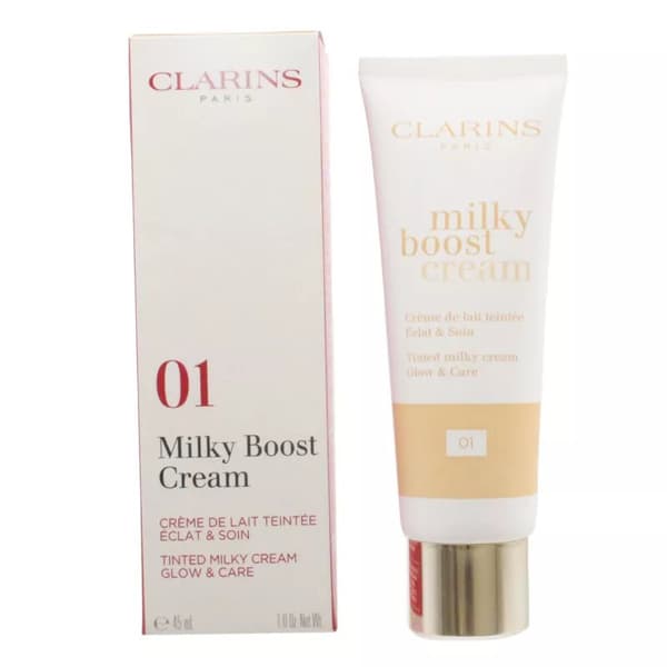 Clarins Light Foundation Milky Boost BB Cream 01 45ml Hydrating Coverage Makeup