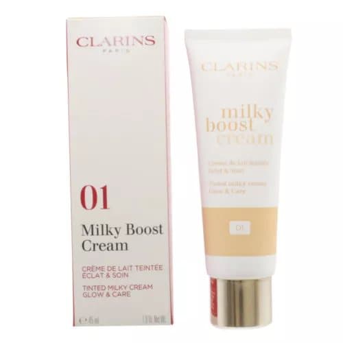 Clarins Light Foundation Milky Boost BB Cream 01 45ml Hydrating Coverage Makeup