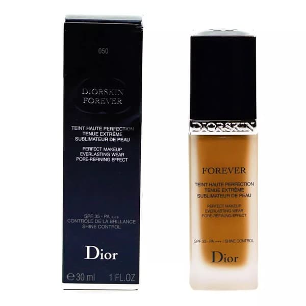 Dior Forever Dark Foundation 050 Dark Beige Pore Refining Effect 30ml Brand