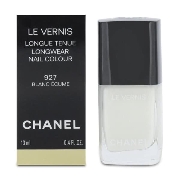 Chanel Le Vernis Longwear Nail Colour 927 Blanc Ecume White Ultra-Shine Finish