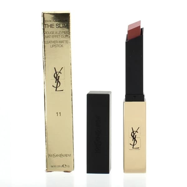 Yves Saint Laurent Pink Lipstick The Slim Leather Matte 11 Ambiguous Beige