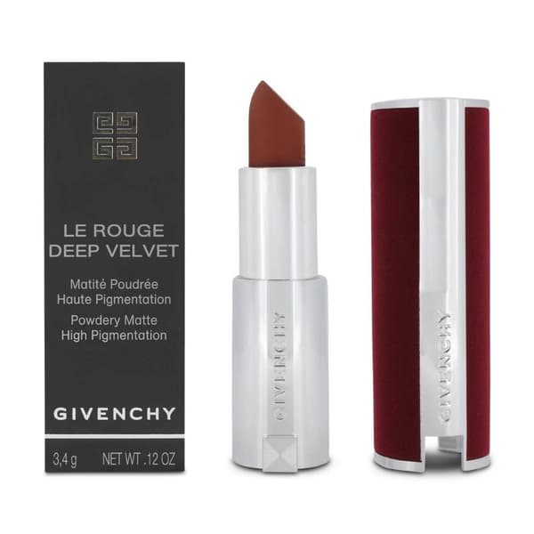 Givenchy Le Rouge Deep Velvet Lipstick 34 Rouge Safran with Soft Texture