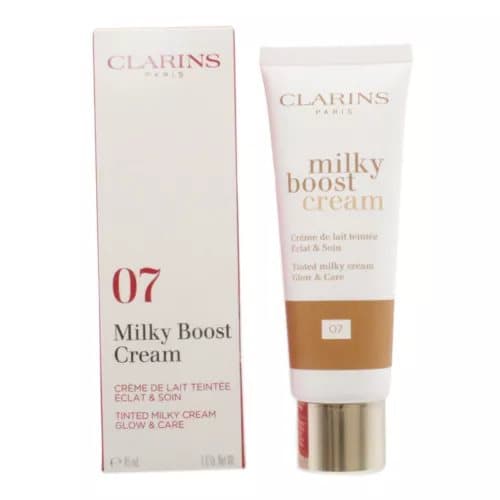 Clarins Dark Foundation Milky Boost BB Cream 07 45ml Hydrating Coverage Makeup