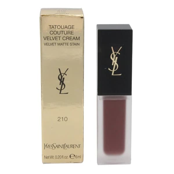 YSL Lipstick Tatouage Couture 210 Nude Sedition Brown Lip Stain Matte Lip Stick