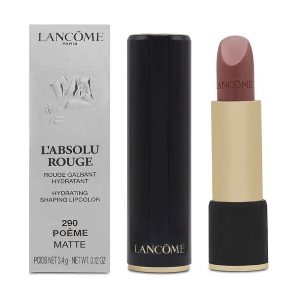 Lancome Pink Lipstick L’Absolu Rouge Hydrating Shaping 290 Poeme Matte -