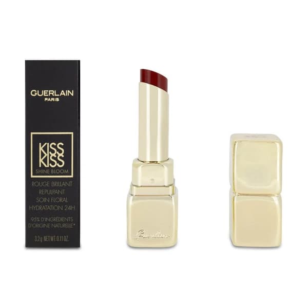 Guerlain Kiss Kiss Shine Bloom Rouge Lipstick 729 Daisy Red Matte Hydration