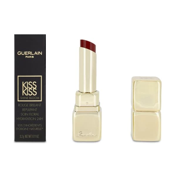 Guerlain Kiss Kiss Shine Bloom Rouge Lipstick 819 Corolla Rouge Red Matte FInish