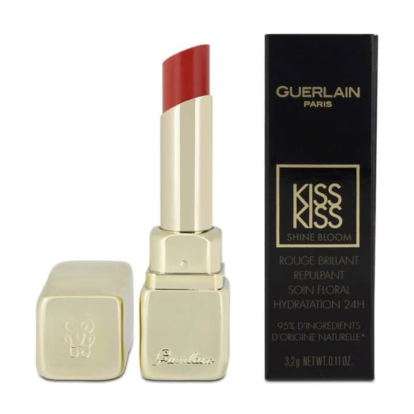 Guerlain KissKiss Shine Bloom Rouge Hydration Satin Lipstick 319 Peach Kiss