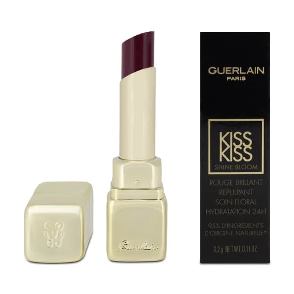 Guerlain Kiss Kiss Shine Bloom Rouge Hydration Dark Lipstick 829 Tender Lilac