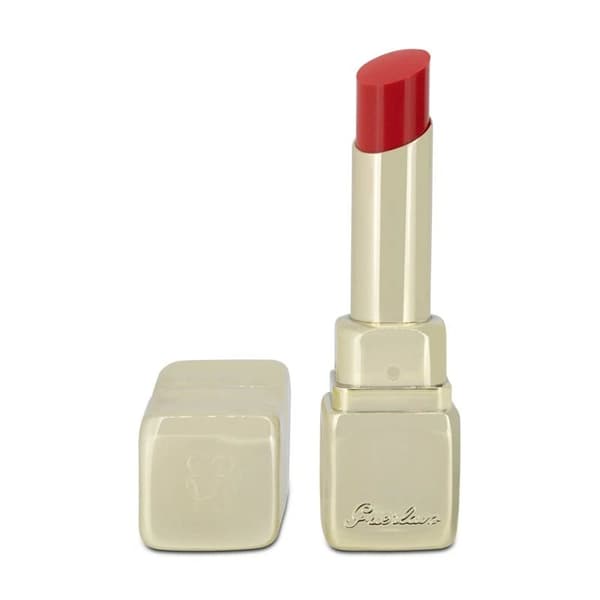 Guerlain KissKiss Shine Bloom Rouge Hydration Red Satin Lipstick 520 Love Bloom