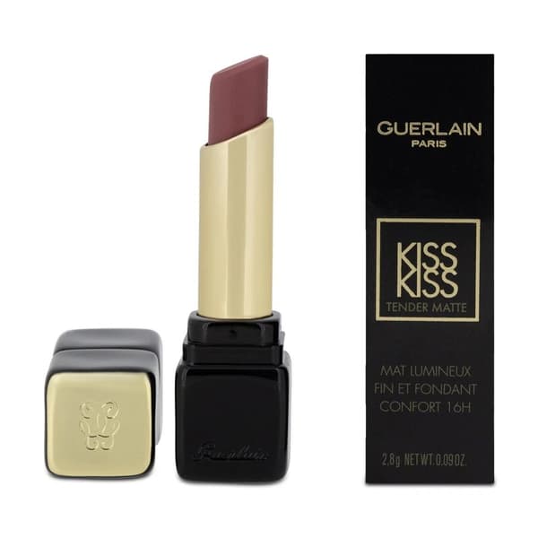 Guerlain KissKiss Tender Matte Lightweight Luminous Pink Lipstick 721 Dear Rose