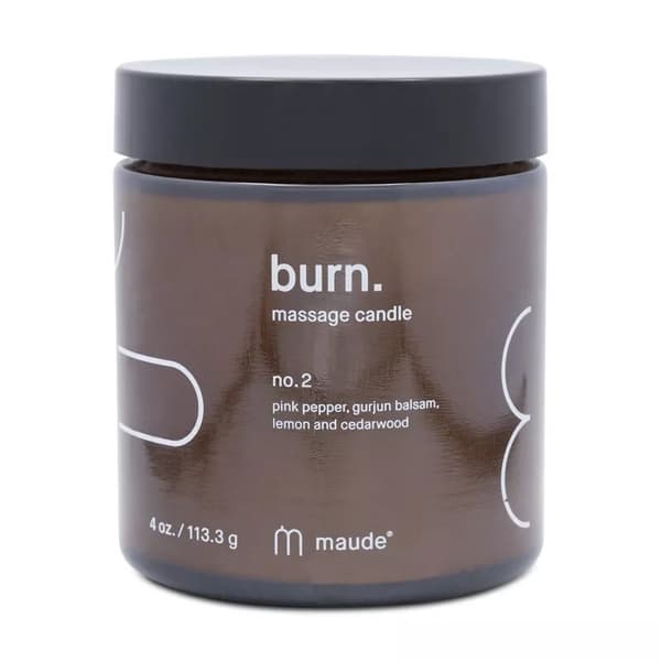 Maude Massage Candle No. 2 Pink Pepper Gurjan Balsam, Lemon and Cedarwood