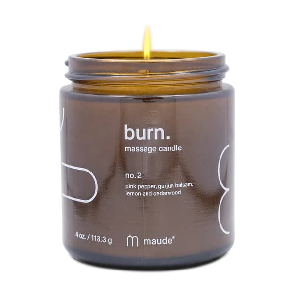 Maude Massage Candle No. 2 Pink Pepper Gurjan Balsam, Lemon and Cedarwood