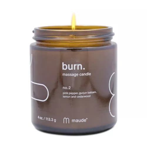 Maude Massage Candle No. 2 Pink Pepper Gurjan Balsam, Lemon and Cedarwood