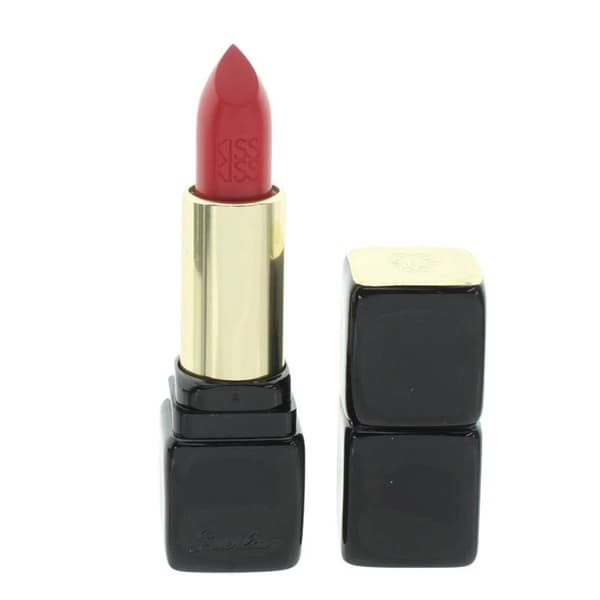 Guerlain Lipstick Kiss Kiss Red Lip Stick 325 Rouge Kiss Satin Plumping