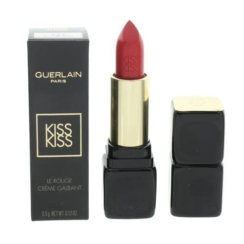 Guerlain Lipstick Kiss Kiss Red Lip Stick 325 Rouge Kiss Satin Plumping