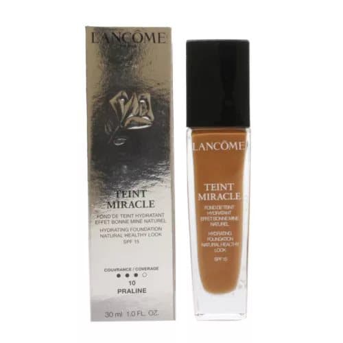 Lancome Dark Foundation Teint Miracle Hydrating 10 Praline SPF15 30ml Makeup