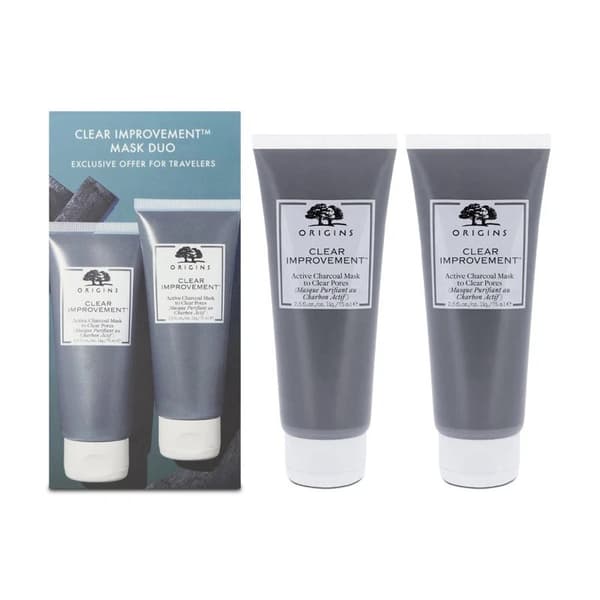 Origins Clear Improvement Active Charcoal Mask Duo 2 x 75ml Clear Pores