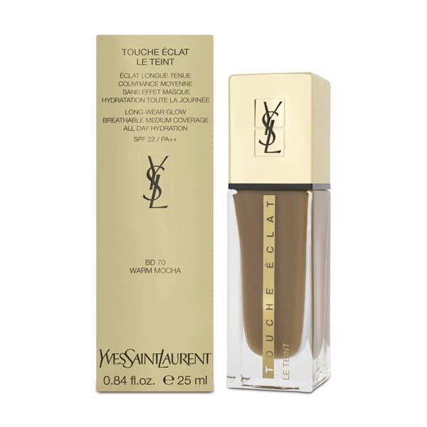 Yves Saint Laurent Touche ÉClat Le Teint Glow Foundation BD70 Warm Mocha