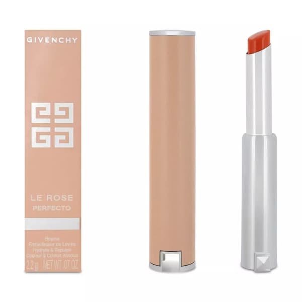 Givenchy Le Rose Perfecto Beautifying Lip Balm 302 Solar Red Deep Softening Lips