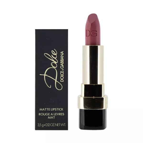 Dolce & Gabbana Red Lipstick Matte 222 Dolce Rosa D&G Lip Stick Makeup