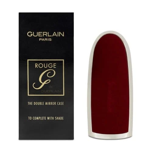 Guerlain Rouge G Lipstick Case Double Mirror Red Velvet For Women