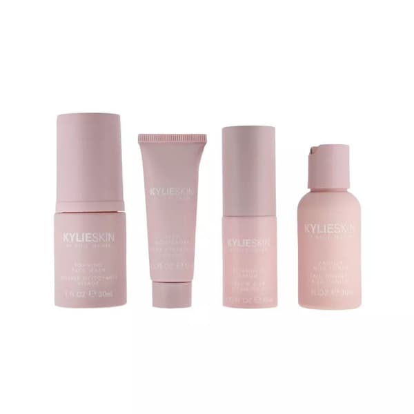 Kylie Skin Care Set Cleanser Moisturiser Serum & Toner Skincare Essentials