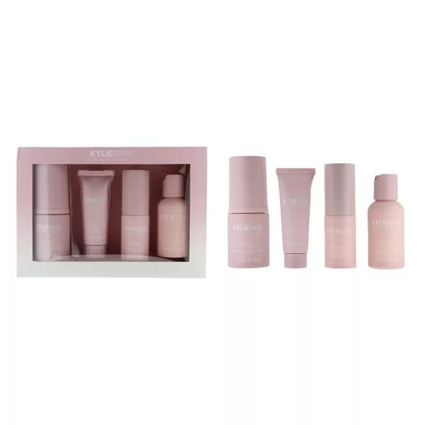 Kylie Skin Care Set Cleanser Moisturiser Serum & Toner Skincare Essentials