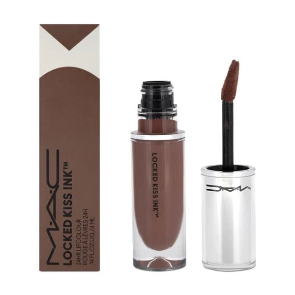 MAC Nude Brown Liquid Lipstick Locked Kiss Ink Bodacious