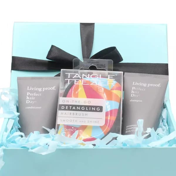 Tangle Teezer Hair Brush Abstract Pattern Shampoo & Conditioner 60ml Gift Set