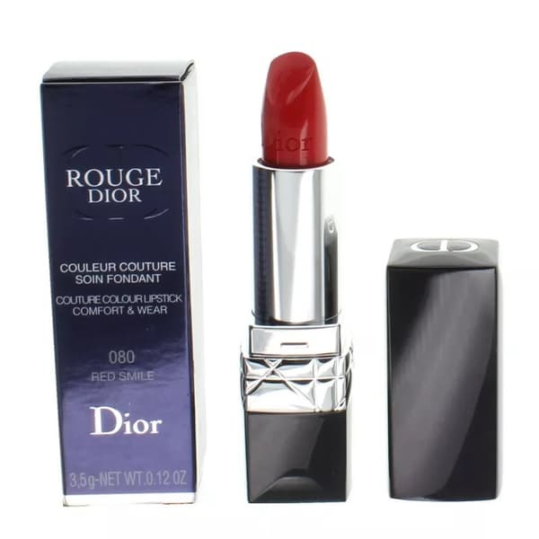 Dior Rouge Red Lipstick 080 Red Smile Couture Colour Comfort & Wear Brand