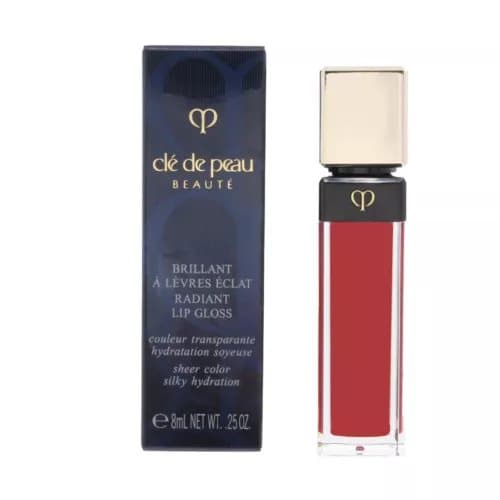 Cle De Peau Red Lip Gloss Radiant Lipgloss Sheer Colour 8 Fire Ruby