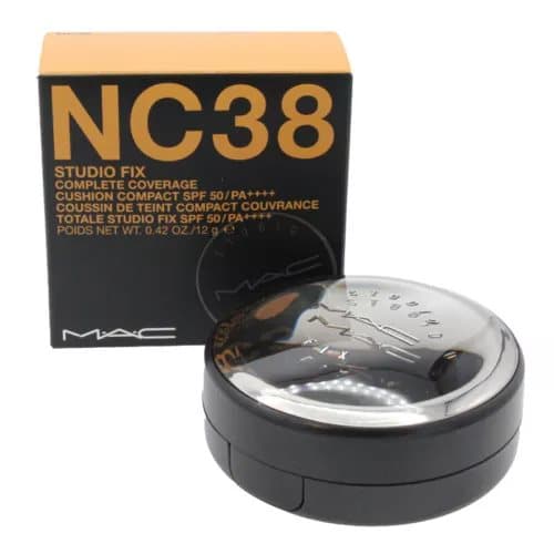 MAC Foundation Studio Fix Complete Coverage Cushion Compact NC38 SPF50 ...