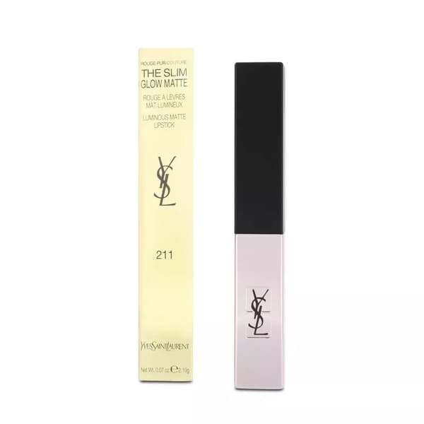 Yves Saint Laurent The Slim Glow Matte Lipstick 211 Transgressive Cacao Burgundy