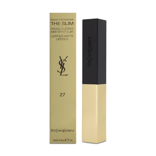 Yves Saint Laurent The Slim Leather Longwear Lipstick 27 Conflicting Crimson Red