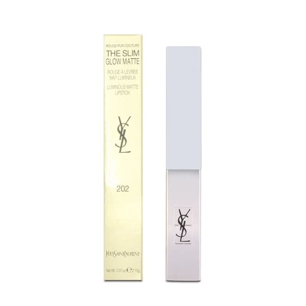 YSL Rouge Pur Couture The Slim Glow Matte Lipstick 202 Insurgent Red Lip Colour