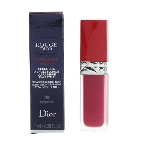 Dior Red Lipstick Rouge Ultra Care Liquid 760 Diorette Matte Lip Stick -