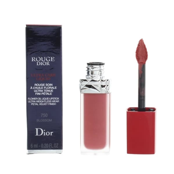 Dior Red Lipstick Rouge Ultra Care Liquid 750 Blossom Matte Lip Stick -
