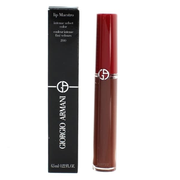 Giorgio Armani Red Lipstick Lip Maestro Intense Velvet Color 200 Liquid Lipstick