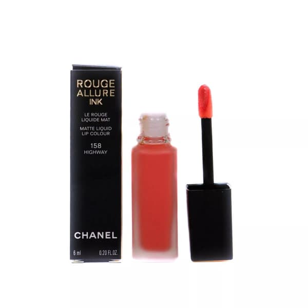 Chanel Rouge Allure Orange Lipstick 158 Highway Ink Matte Liquid Longwear -
