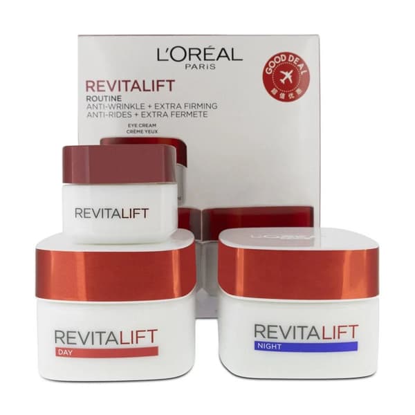 L’Oreal Revitalift Day & Night Moisturising Cream 50ml & Eye Cream 15ml Set